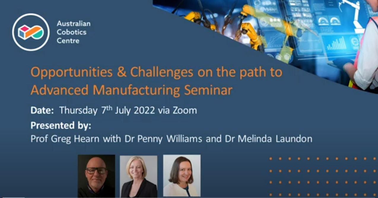 Opportunities and Challenges on the path to Advanced Manufacturing