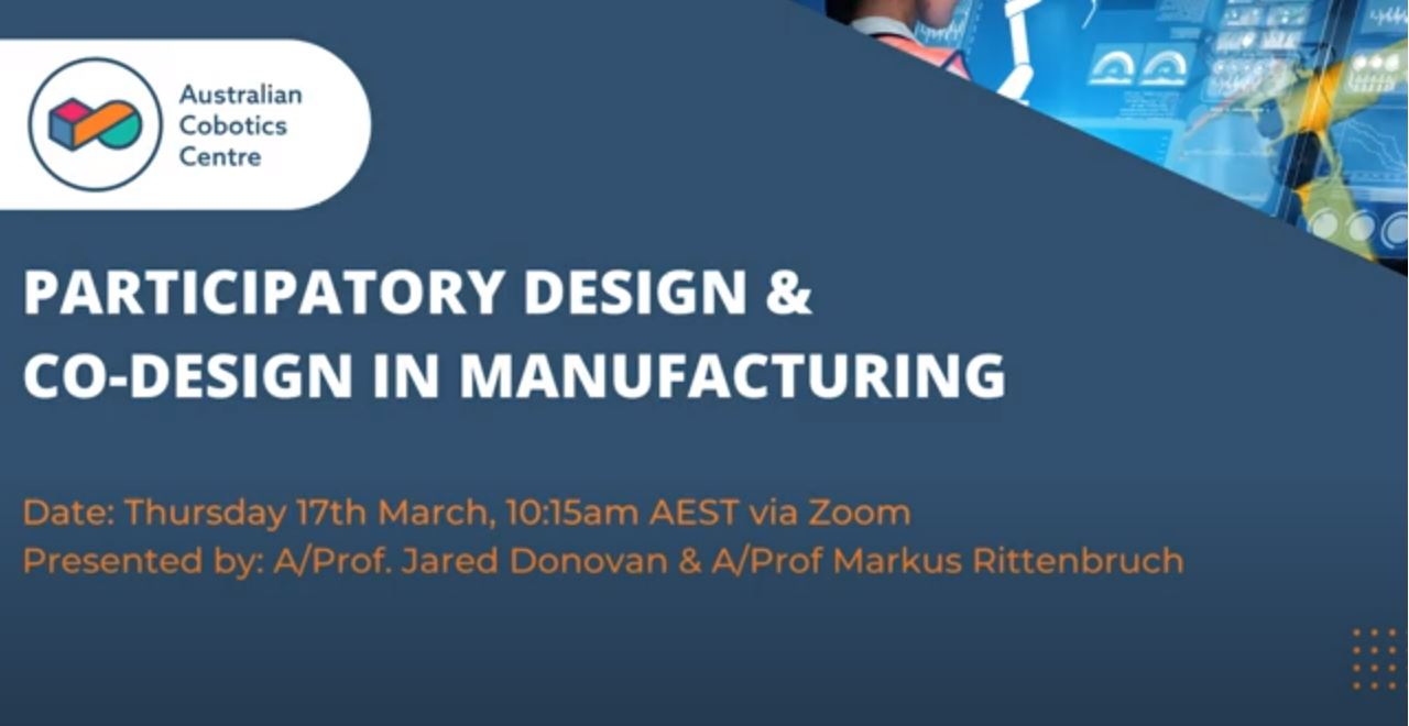Participatory Design & Co design in Manufacturing