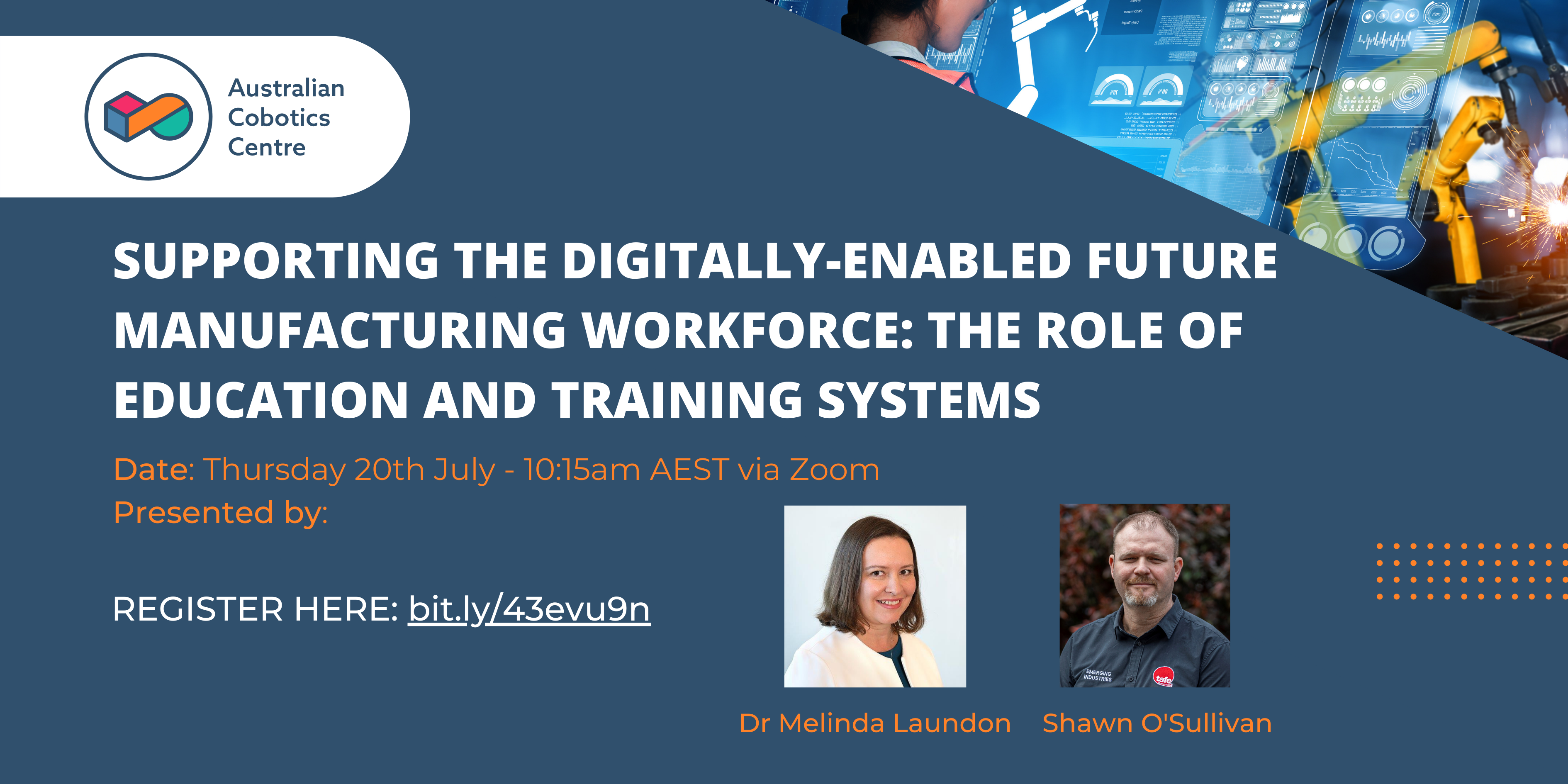 Seminar Series: Supporting the digitally-enabled future manufacturing workforce: the role of education and training systems