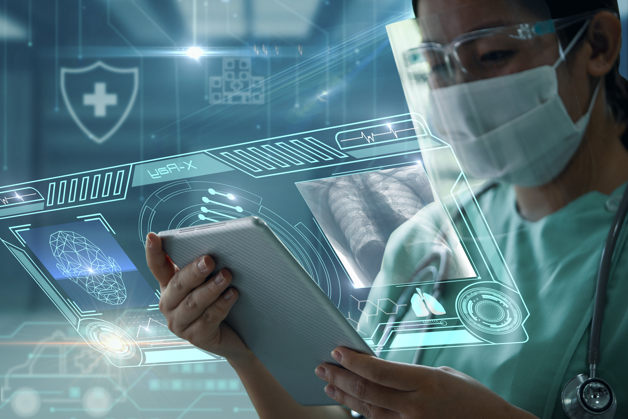 A Lightweight Large Vision-language Model for Multimodal Medical Images