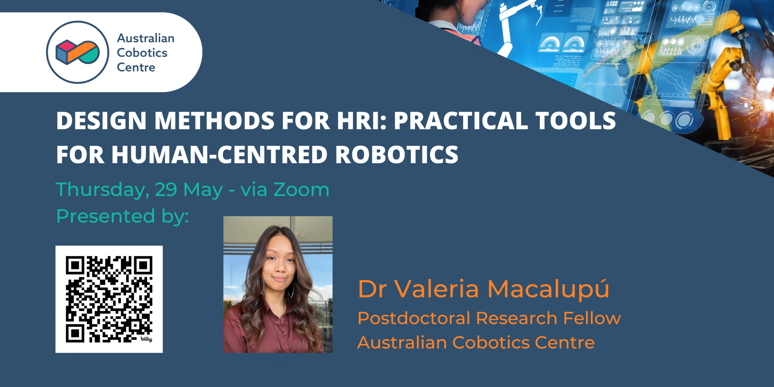 Seminar Series: Design Methods for HRI: Practical tools for human-centred robotics