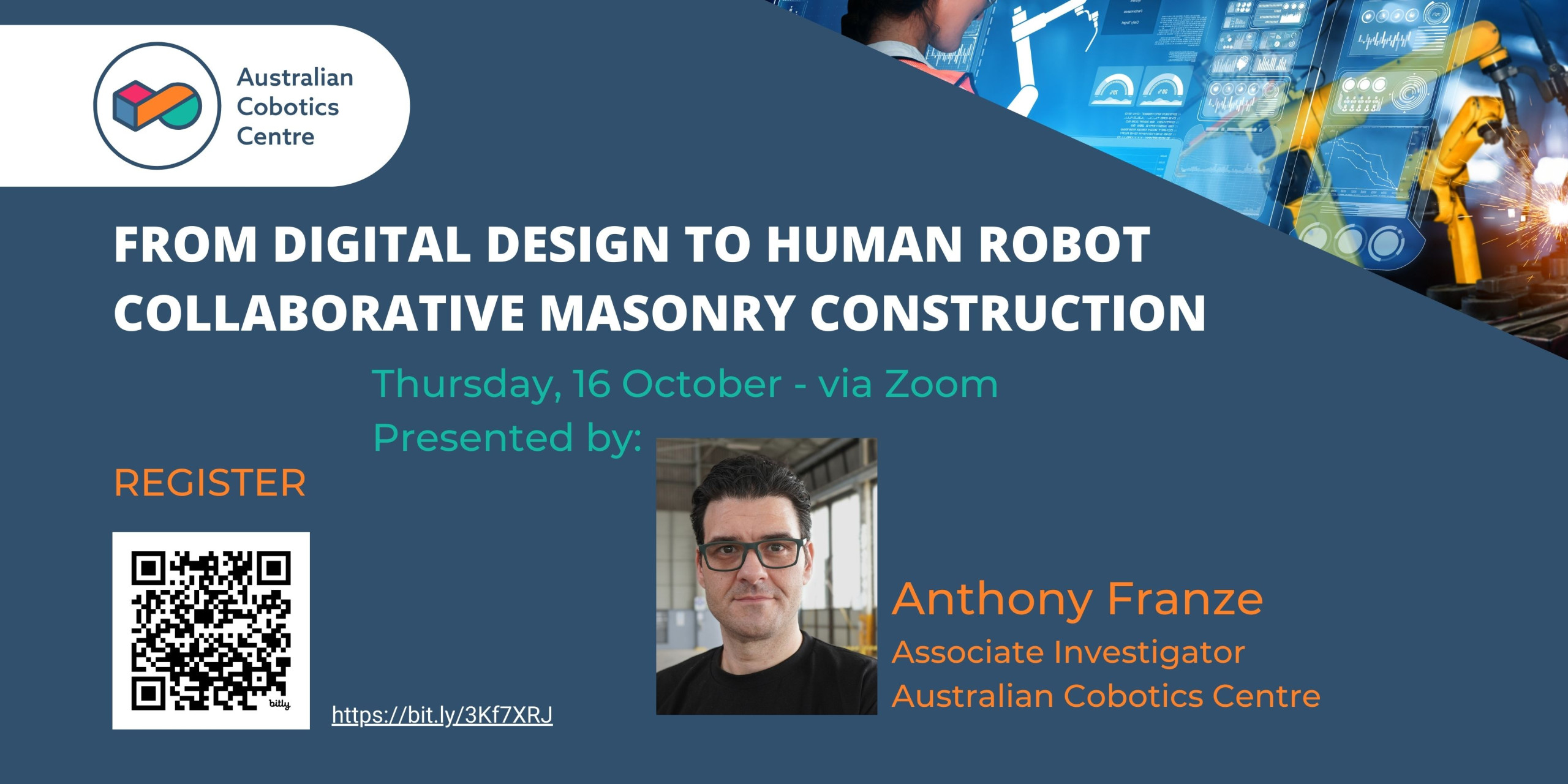 Seminar Series: From Digital Design to Human Robot Collaborative Masonry Construction
