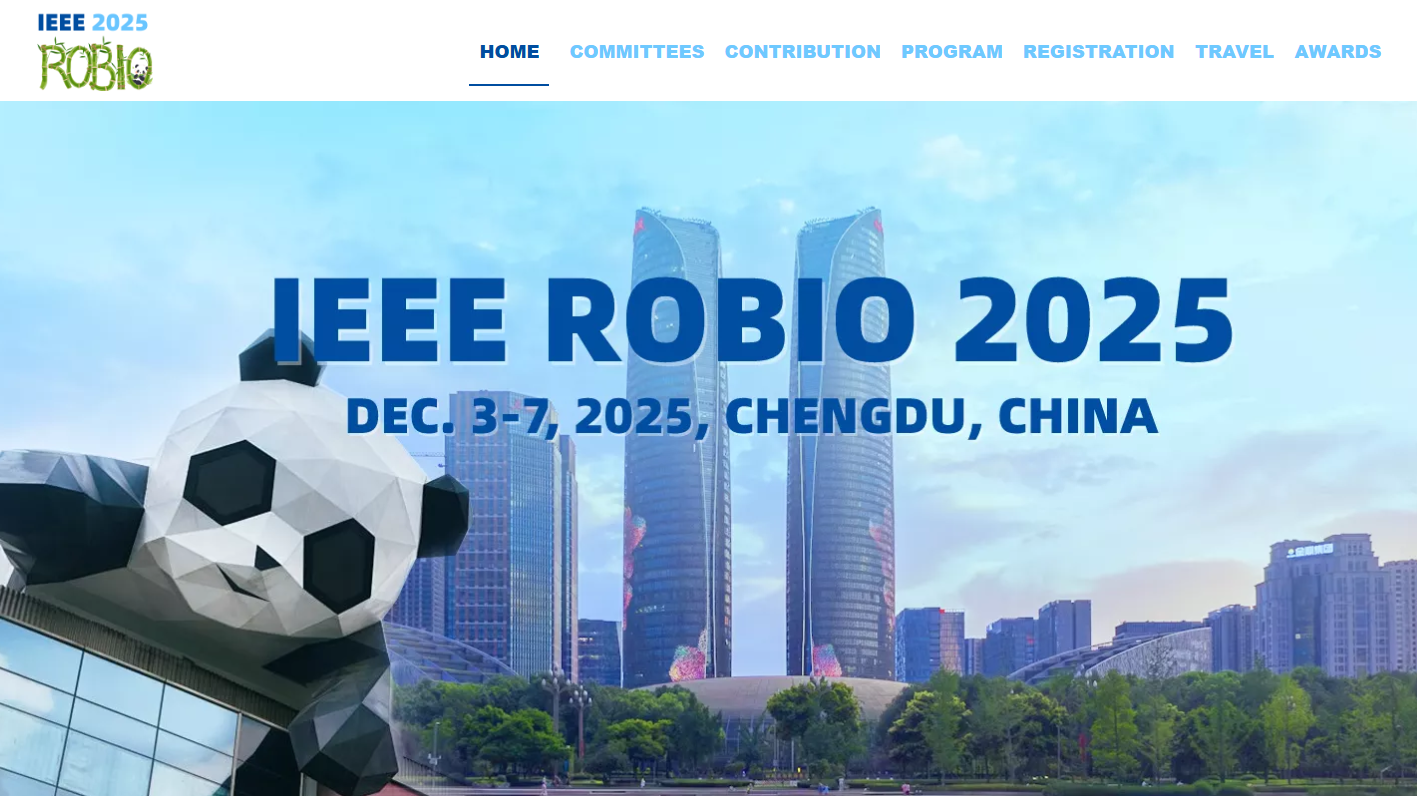 IEEE International Conference on Robotics and Biomimetics (ROBIO) 2025