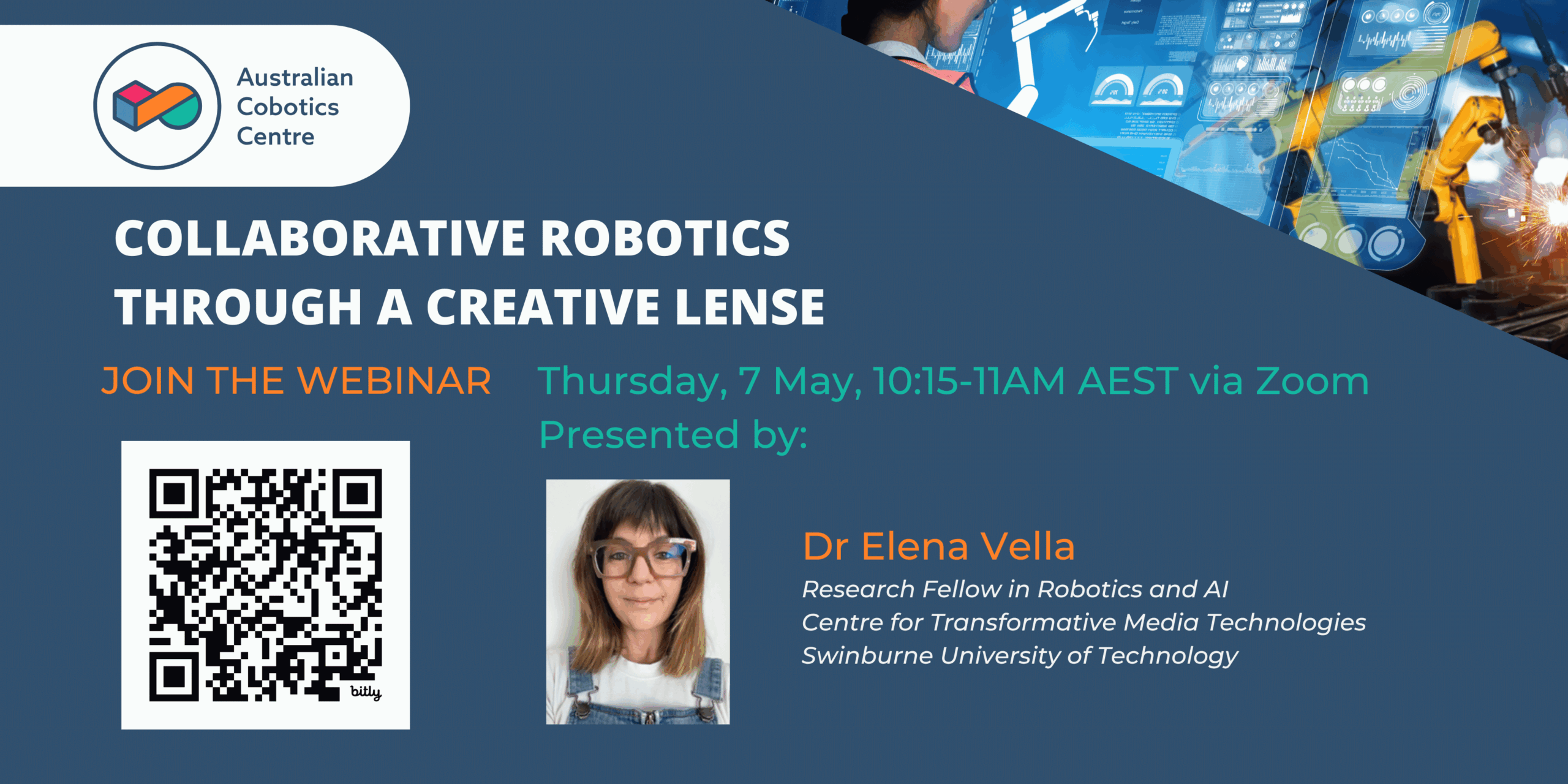 Seminar Series: Collaborative Robotics Through a Creative Lense