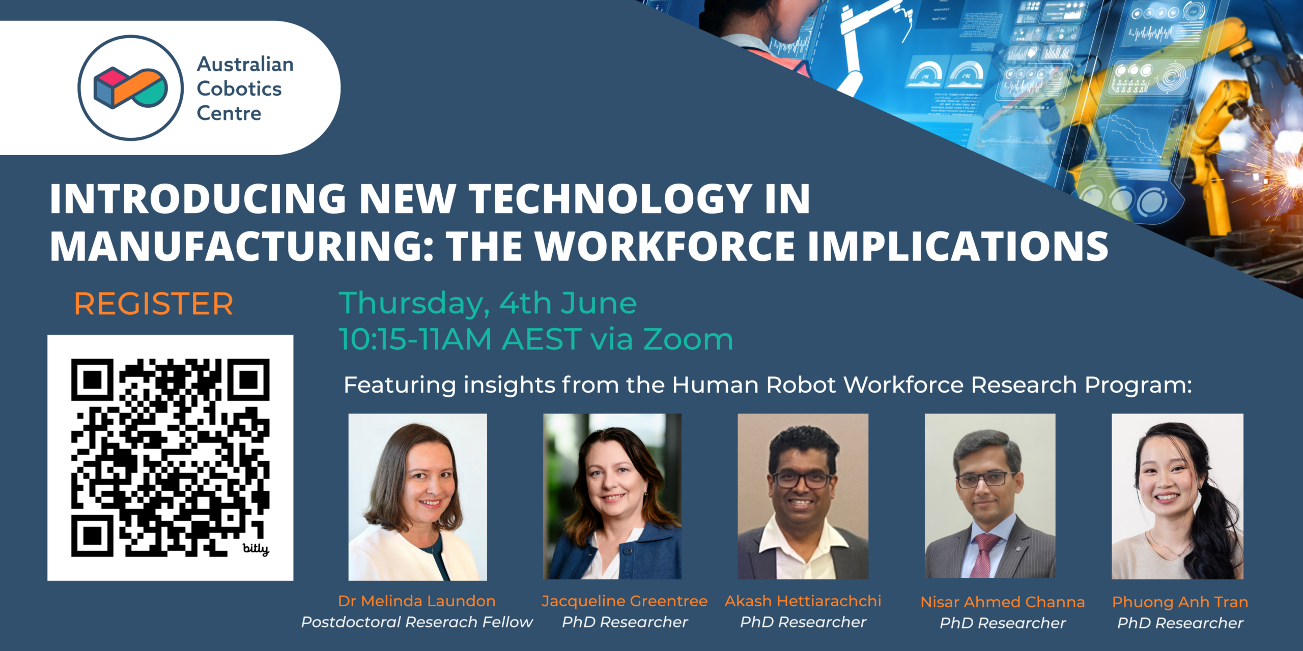 ACC Seminar Series: Introducing New Technology in Manufacturing: The Workforce Implications